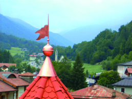 Banderuola segnavento in rame